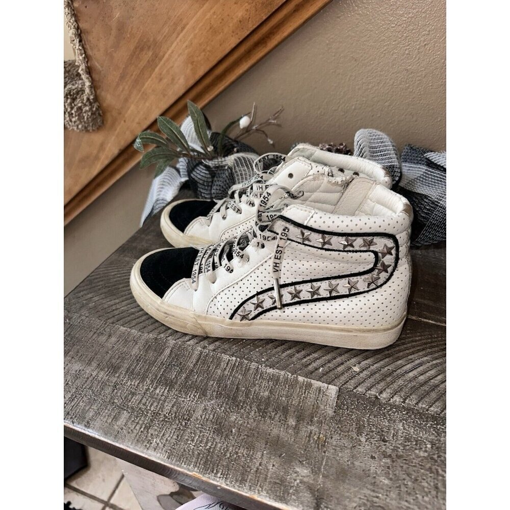 Vintage Havana Gadol Hightop Suede Black White 5.5 Women